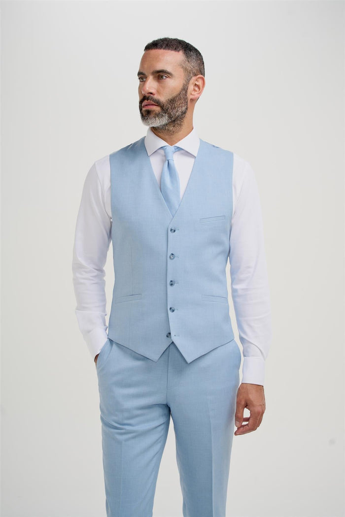 Malibu Sky Three Piece Suit - House of Cavani