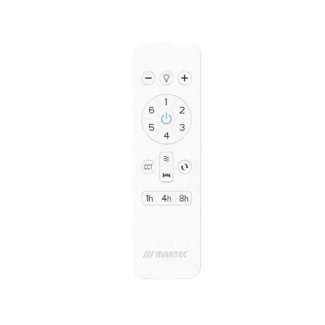 Remote Martec Seaforth DC 1320mm Ceiling Fan with LED Light Matt Black/Teak MDCS1333MT - The Blue Space