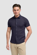Matera Navy Short Sleeve Shirt