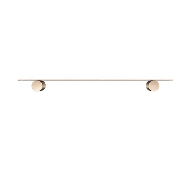 Front Meir Curvaé Shower Shelf  Champagne MRSS-2040N-CH - The Blue Space