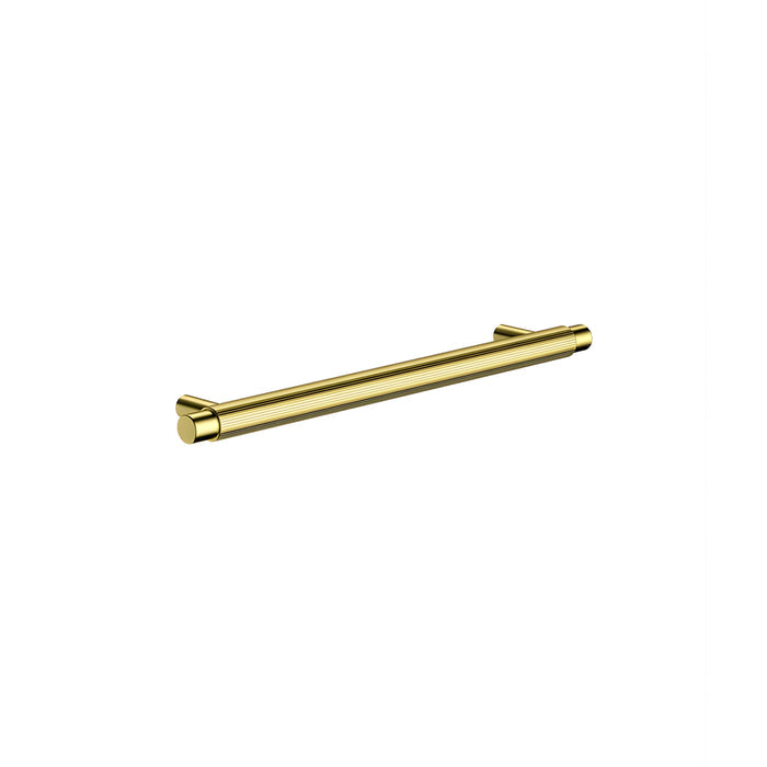 Details Meir Oppen Round Pull 200mm Cabinet Handle Knurled Champagne MRCH-2P20N-CH - The Blue Space