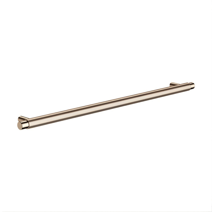 Meir Öppen Round Pull 328mm Cabinet Handle Knurled Champagne MRCH-2P32N-CH - The Blue Space