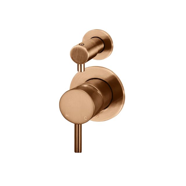 Angle Meir Round Diverter Mixer Lustre Bronze Trim Kit MW07TS-FIN-PVDBZ - The Blue Space