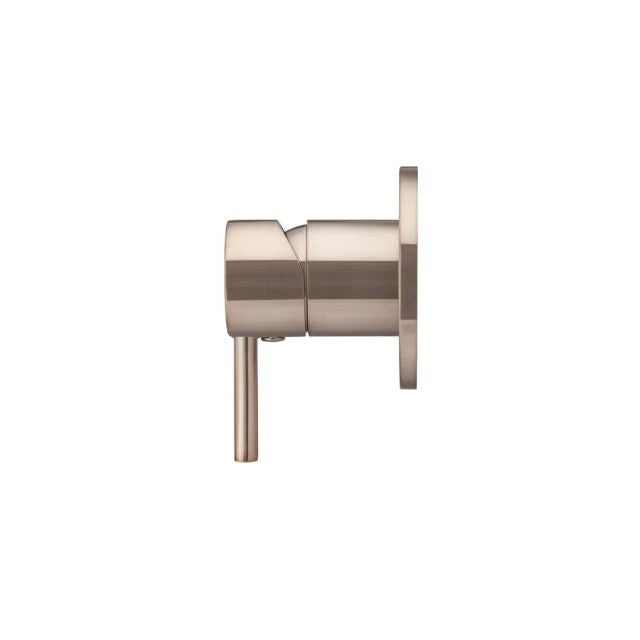 Side Meir Round Wall Mixer Short Pin Lever Champagne Trim Kit MW03S-FIN-CH - The Blue Space
