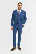 Miami Blue Slim Fit Blazer - House of Cavani