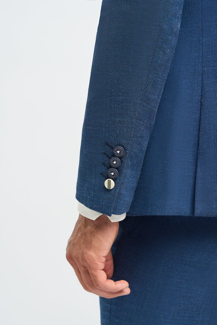 Miami Blue Slim Fit Blazer - House of Cavani