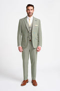 Miami Sage Three Piece Suit - House of Cavani