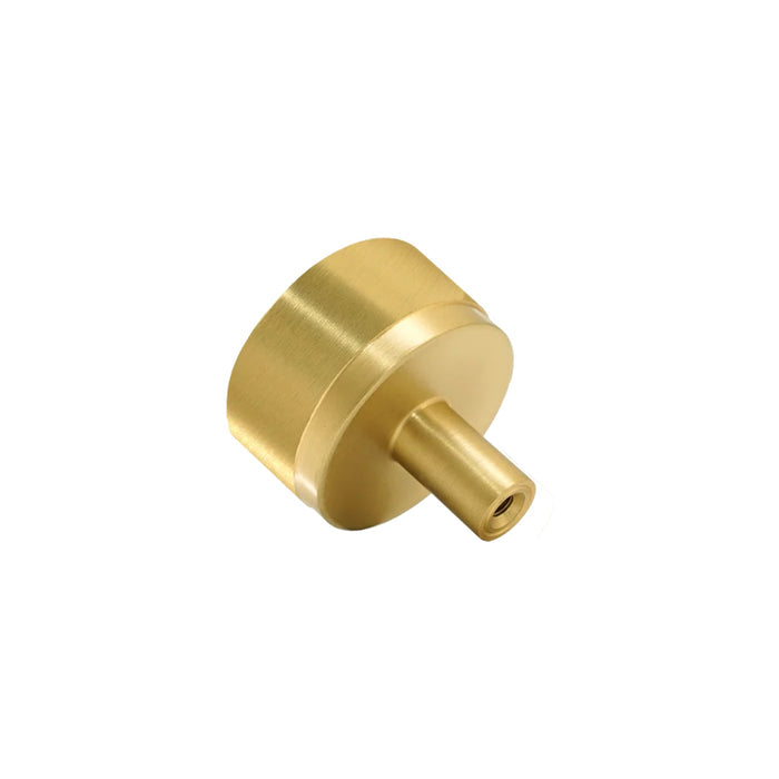 Back Momo Handles Bellevue Knob Brushed Satin Brass BVKPL035.BSB - The Blue Space