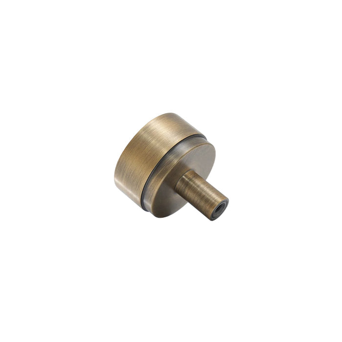 Back Momo Handles Bellevue Knob Dark Brushed Brass BVKPL035.DBB - The Blue Space