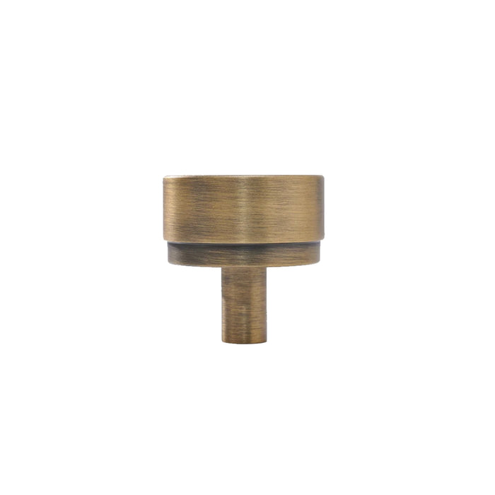 Momo Handles Bellevue Knob Dark Brushed Brass BVKPL035.DBB - The Blue Space