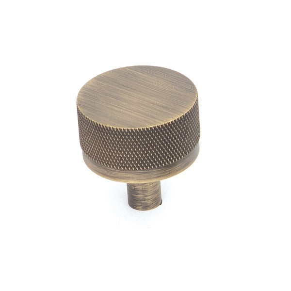 Momo Handles Bellevue Knob Knurled Dark Brushed Brass