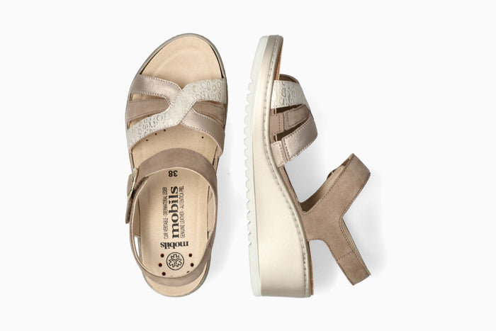 Nancia - Platinum Women Sandals With Heel