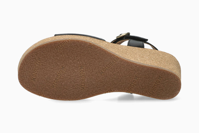 Natalya - Black Women Cork Sandals