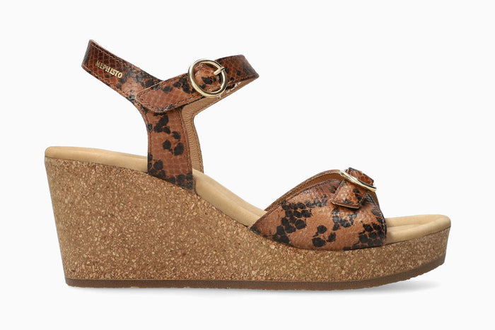 Natalya - Tobacco Women Cork Sandals