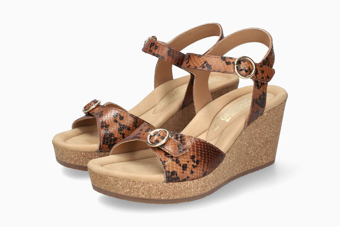 Natalya - Tobacco Women Cork Sandals