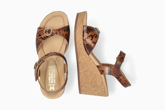 Natalya - Tobacco Women Cork Sandals