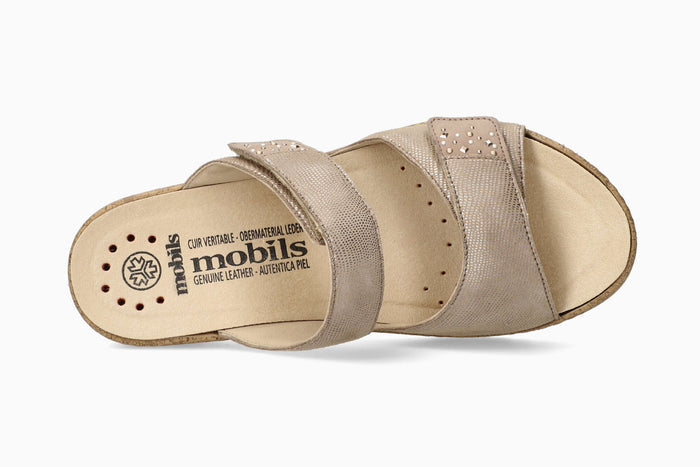 Navina - Light Taupe Women Sandals With Heel
