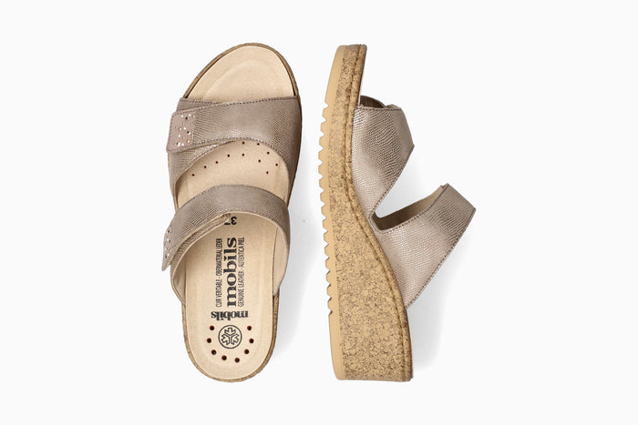 Navina - Light Taupe Women Sandals With Heel