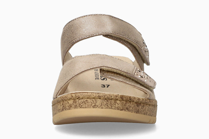 Navina - Light Taupe Women Sandals With Heel