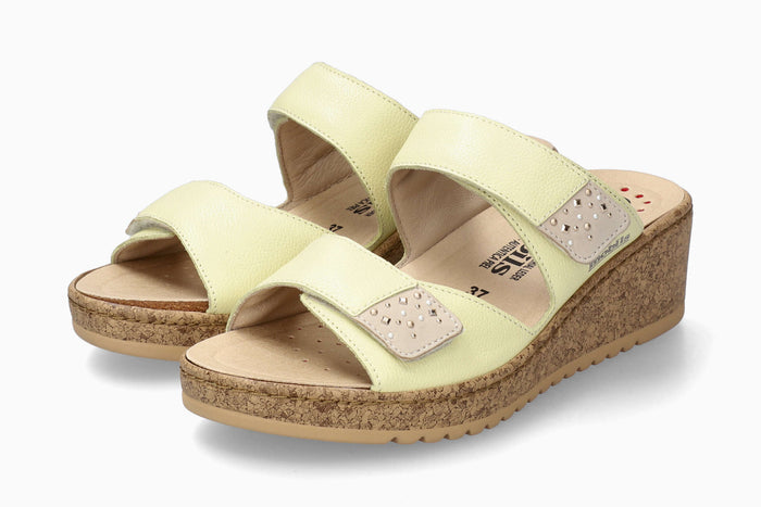 Navina - Yellow Women Sandals With Heel