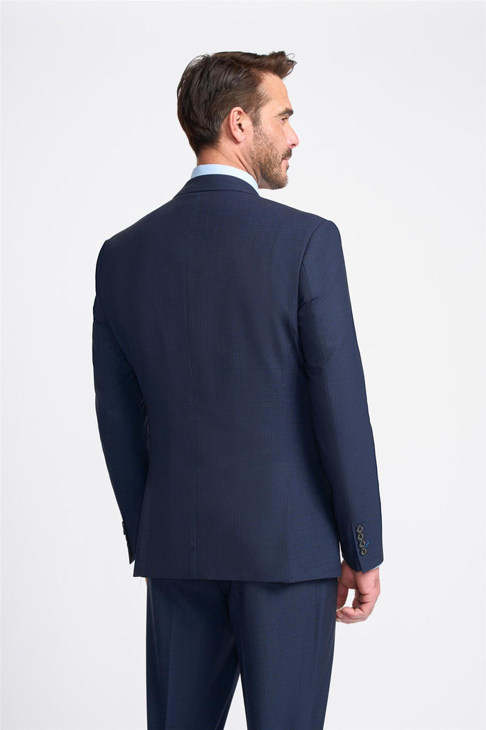 Navy Plain Blazer - House of Cavani