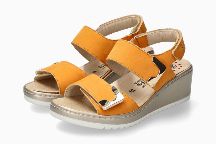 Nawel - Burnt Orange Women Sandals With Heel