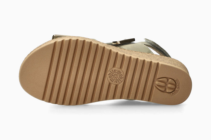 Nawel - Light Khaki Women Sandals With Heel