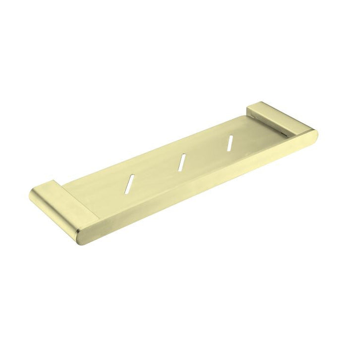Nero Bianca Shower Shelf Brushed Gold | The Blue Space