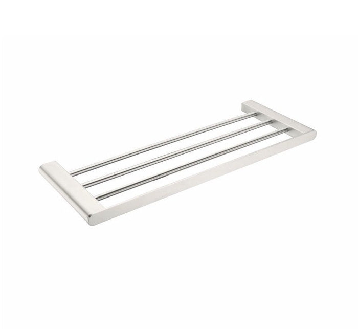 Nero Bianca Towel Rack Brushed Nickel | The Blue Space