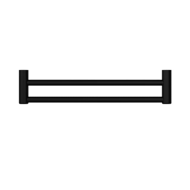 Buy Online Nero Mecca Care 25mm Double Towel Grab Rail 600mm Matte Black NRCR2524DMB - The Blue Space