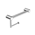 Nero Mecca Care 25mm Toilet Roll Rail 300mm Chrome NRCR2512ACH - The Blue Space