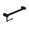 Nero Mecca Care 32mm Grab Rail With Toilet Roll Holder 450mm Matte Black NRCR3218AMB - The Blue Space