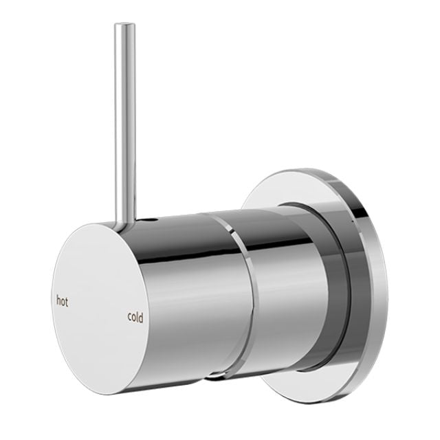 Nero Mecca Shower Mixer with 60mm Plate and Handle Up in Chrome NR221911JCH - The Blue Space