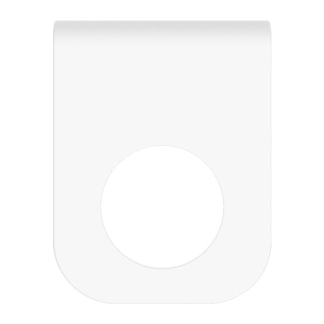 Mecca Soap Bottle Holder Matte White top viewNR1985MW | The Blue Space