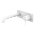 Nero Mecca Wall Basin Mixer 230mm Spout Matte White - NR221910a230MW - The Blue Space
