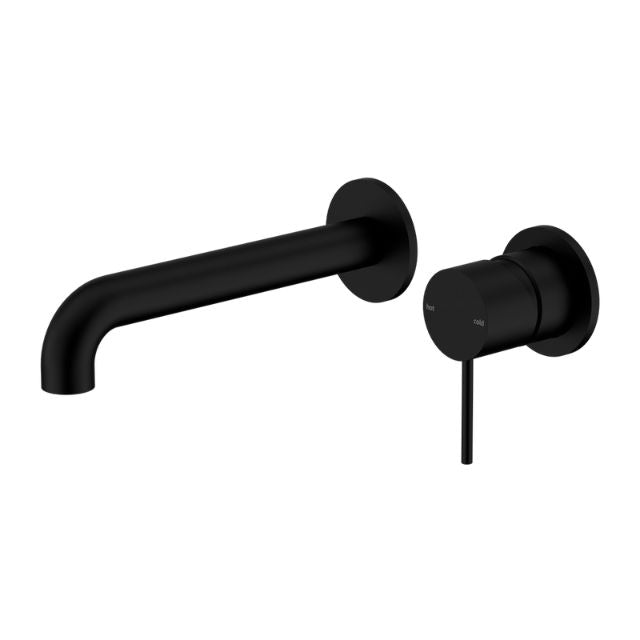 Nero Mecca Wall Basin Mixer Sep BP 120mm Spout Matte Black - NR221910C120MB - The Blue Space