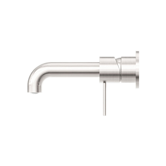 Side Nero Mecca Wall Basin/Bath Mixer Separate Back Plate 160mm Brushed Nickel NR221910C160BN - The Blue Space