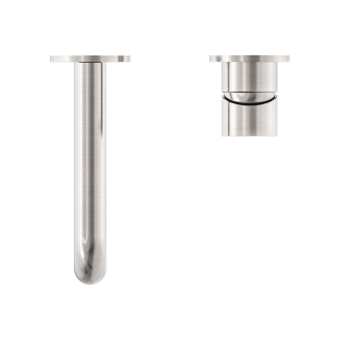 Top Nero Mecca Wall Basin/Bath Mixer Separate Back Plate 160mm Brushed Nickel NR221910C160BN - The Blue Space