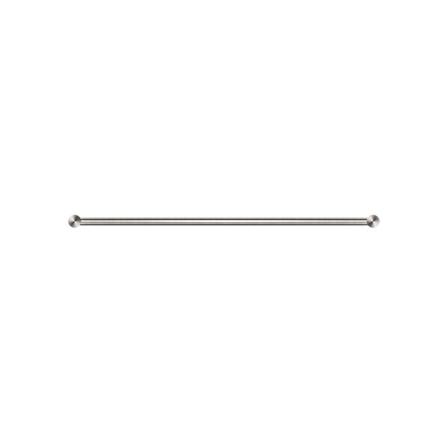Front Nero New Mecca Double Towel Rail 600mm Brushed Nickel NR2324DBN - The Blue Space