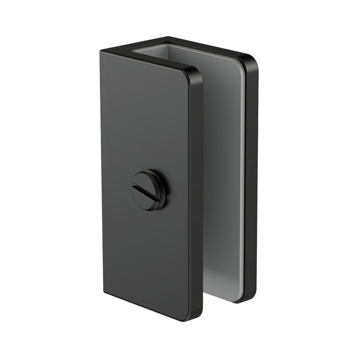 Nero Shower U-Shaped Bracket 10mm Glass Matte Black NRSH203aMB - The Blue Space