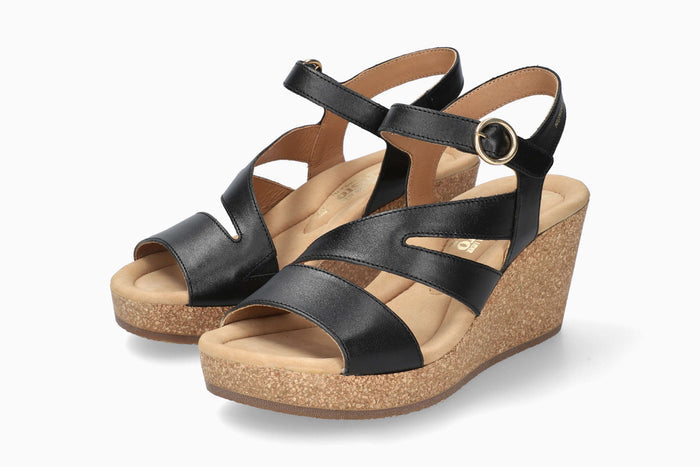 Nonnie - Black Women Cork Sandals