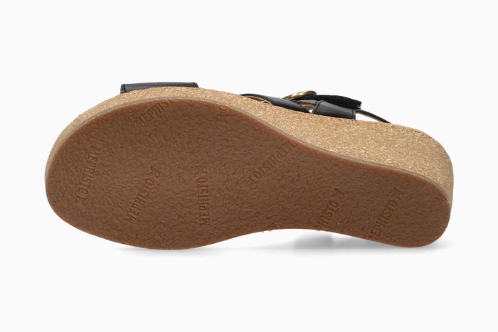 Nonnie - Black Women Cork Sandals