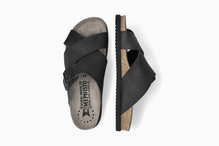 Nordine - Black Men Cork Sandals