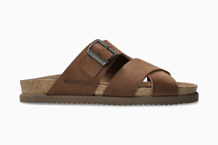 Nordine - Dark Brown Men Cork Sandals