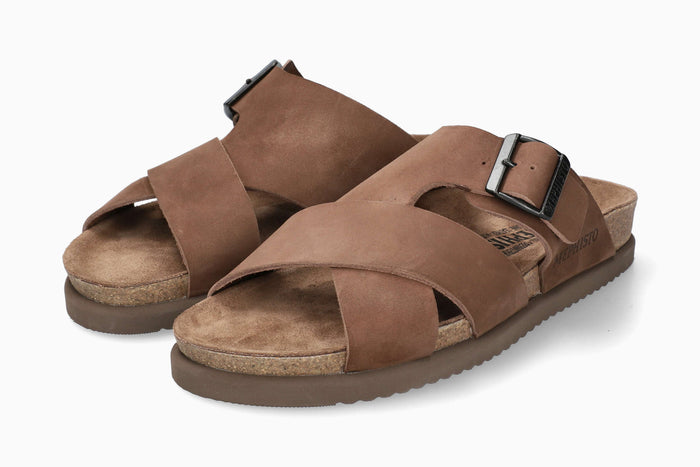 Nordine - Dark Brown Men Cork Sandals
