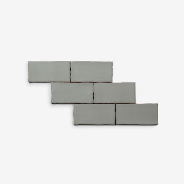 Olive Luca Hand Made Gloss Subway Tile 75 x 150 x 8mm