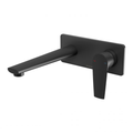 Arlo Wall Basin / Bath Mixer Set 200mm Trim Kit Only Matte Black Phoenix Builders Range | The Blue Space