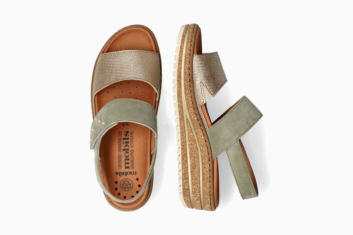 Ruth - Gold Women Sandals