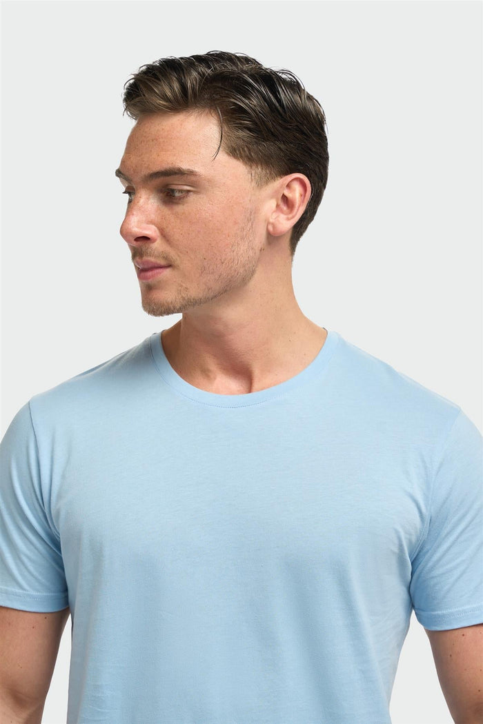 Sanchez Sky Pure Cotton Stretch Fit Crew Neck T-Shirt