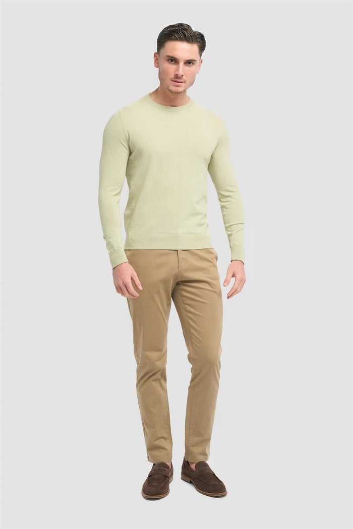 Savio Aloe Lightweight Crew Neck Jumper